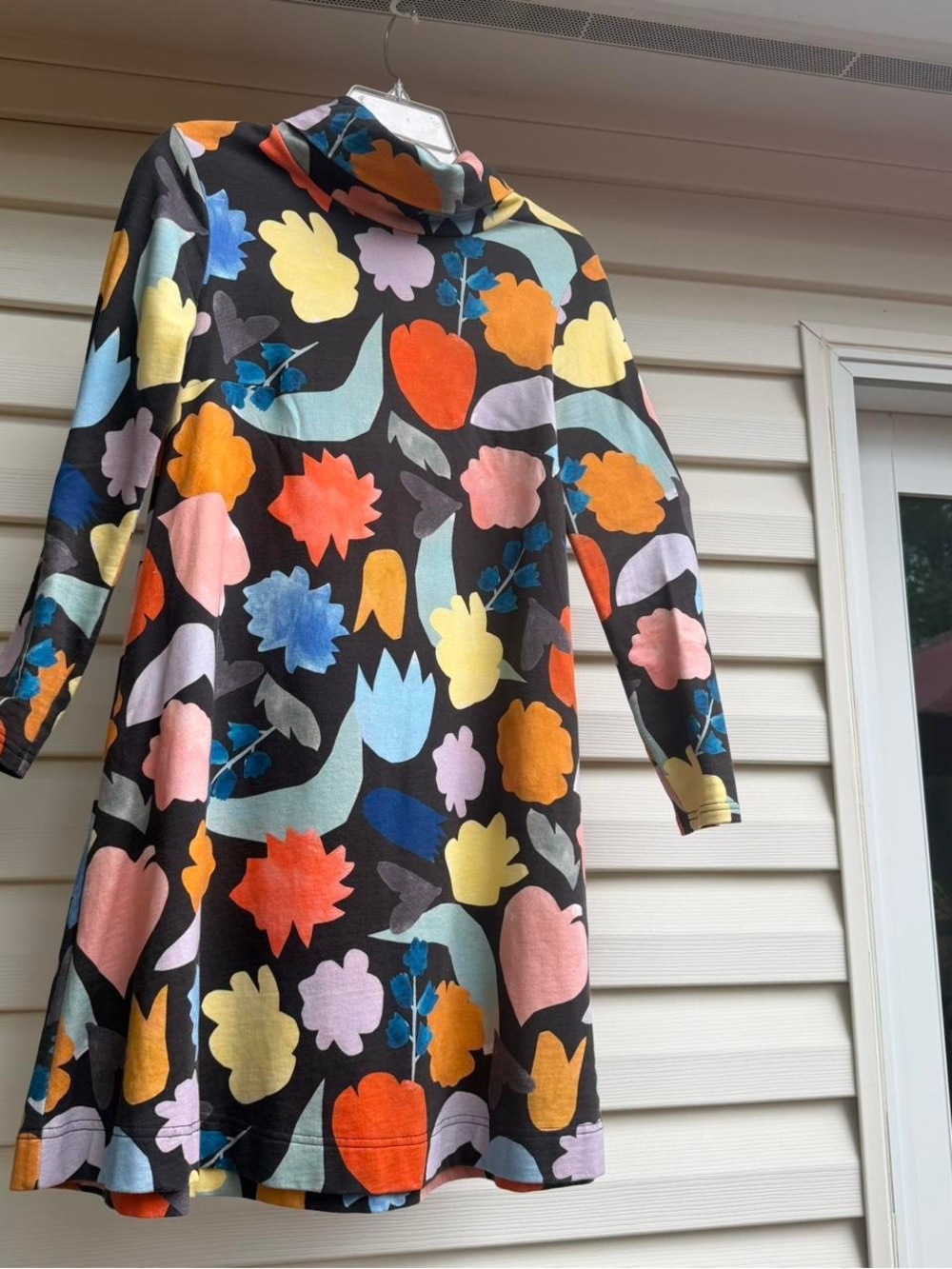 Gorman multicolored long sleeve turtle neck floral dress  Size S / XS  AUS 6